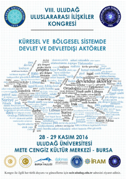 mustafa - Uludag Conference on International Relations