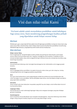 Visi dan nilai