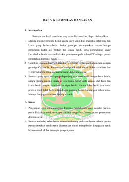 BAB V KESIMPULAN DAN SARAN