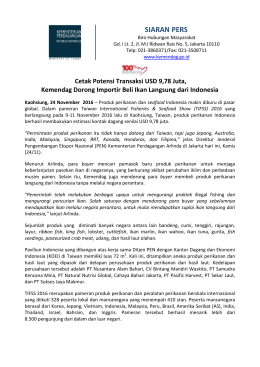 Cetak Potensi Transaksi USD 9,78 Juta, Kemendag