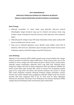 Nota Rekomendasi HAP