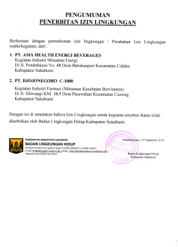 PEl\GUMUMAI\ PENERBITAI\ IZil\ LII\GKUNGAN