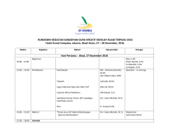 RUNDOWN KEGIATAN SARASEHAN GURU