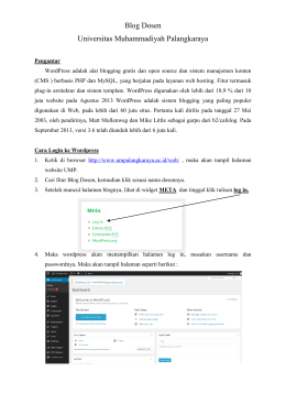 - Universitas Muhammadiyah Palangkaraya