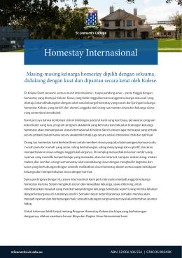 Homestay Internasional