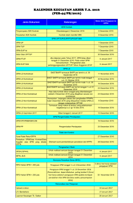 kalender kegiatan akhir ta 2016 (per-44/pb/2016)