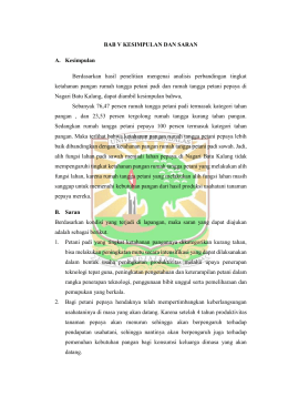 BAB V KESIMPULAN DAN SARAN A. Kesimpulan Berdasarkan