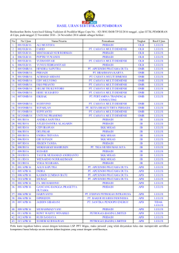 hasil test sertifikasi