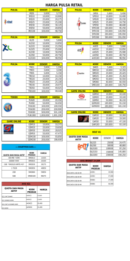 harga pulsa retail