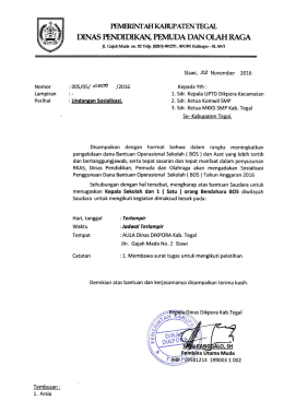 DINAS PENDIEaKAN, PEMUDA DAN OLAH RAGA