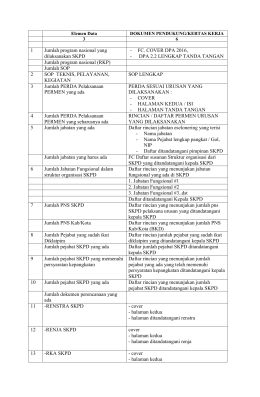 1 Jumlah program nasional yang dilaksanakan SKPD