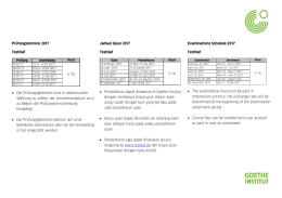 Prüfungstermine 2017 TestDaF • Die - Goethe