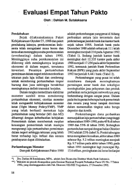 Evaluasi Empat Tahun Pakto