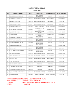 Susulan Angkatan 2010