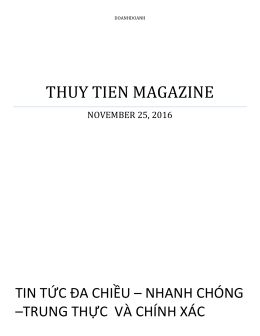 THUY TIEN MAGAZINE