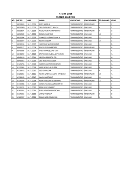 ATGW 2016 TEKNIK ELEKTRO