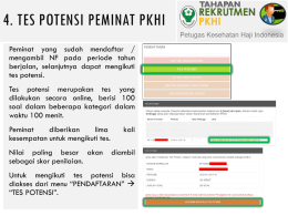 Tes Potensi Peminat PKHI