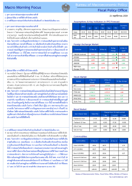 MacroMorning Focus ประจำวันที่ 21 พ.ย. 59