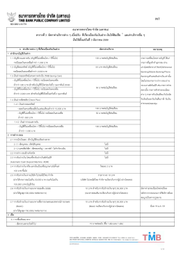 SD-083-V.6-TH ธนาคารทหารไทย จ ากัด (มหาชน) ตารางที่ 3 อัต