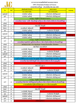 ตาราง OPP สำนักงานใหญ่ เดือน ธ.ค. 59 - World-JC