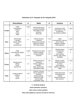Přesnídávka A Oběd A Svačina A