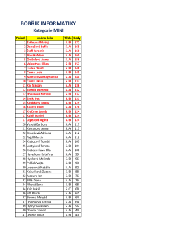 BOBŘ&Iacute;K INFORMATIKY