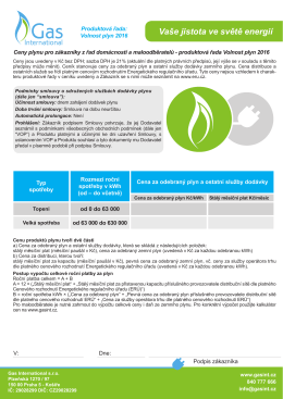 Plyn Volnost - Gas International