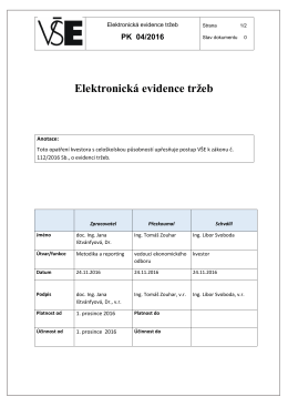 Elektronická evidence tržeb