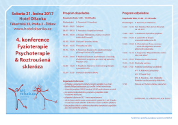 Sobota 21.1.2017, 9.00 - 17.30 hod.