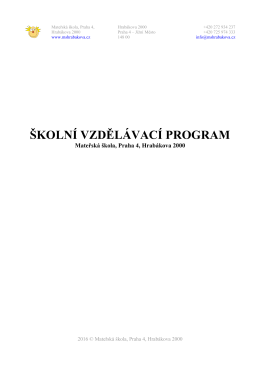 Pln&yacute; &scaron;koln&iacute; vzděl&aacute;vac&iacute; program