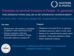 Pozvánka na IIP seminář