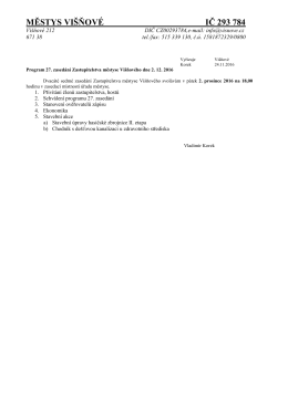 27. zased&aacute;n&iacute; - 2. 12.2016