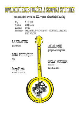 IX. večer akustick&eacute; hudby