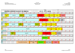 ROZPIS LEDOVÉ PLOCHY VE DNECH: 21.11.