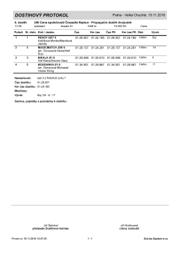 dostihov&yacute; protokol