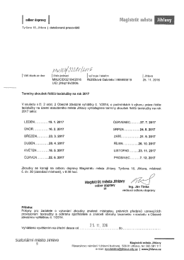 Termíny zkoušek řidičů taxislužby na rok 2017