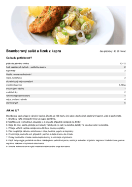 Bramborov&yacute; sal&aacute;t a ř&iacute;zek z kapra