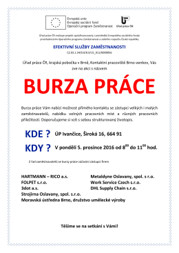 Burza práce v Ivančicích
