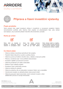 priprava a rizeni investicni vystavby pdf