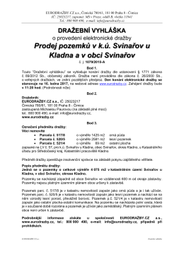 Dražební vyhláška