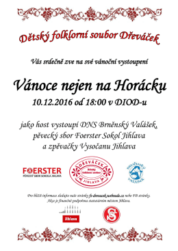 Vánoce nejen na Horácku