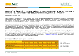 operace 4.1.1 Investice do - Státní zemědělský intervenční fond