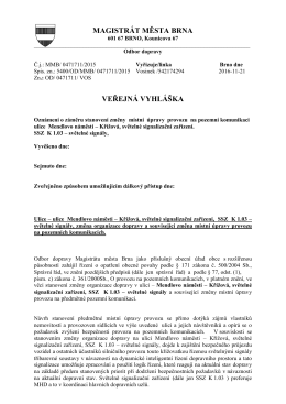 veřejná vyhláška - Úřední deska