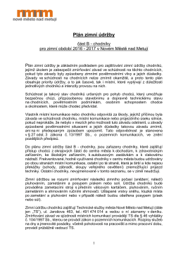 Pl&aacute;n zimn&iacute; &uacute;držby č&aacute;st B