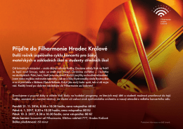 Leták ke stažení - Filharmonie Hradec Králové