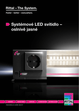 Systémové LED svítidlo – oslnivě jasné