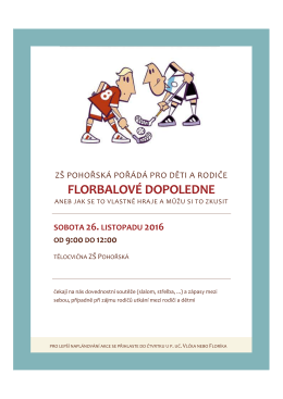 FLORBALOVÉ DOPOLEDNE