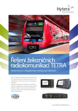 Řešení železničních radiokomunikací TETRA