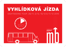 Informace ke zvláštním jízdám turistického minibusu