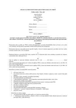 Smlouva o aplikaci PM